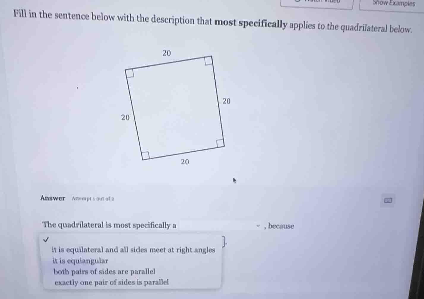 fill in the sentence below with the description that most specifically …