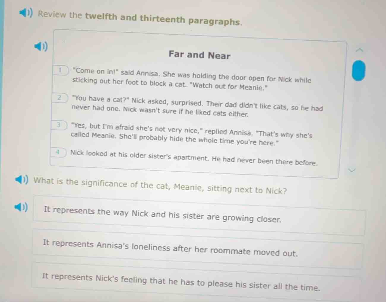 review the twelfth and thirteenth paragraphs. far and near 1. \come on …