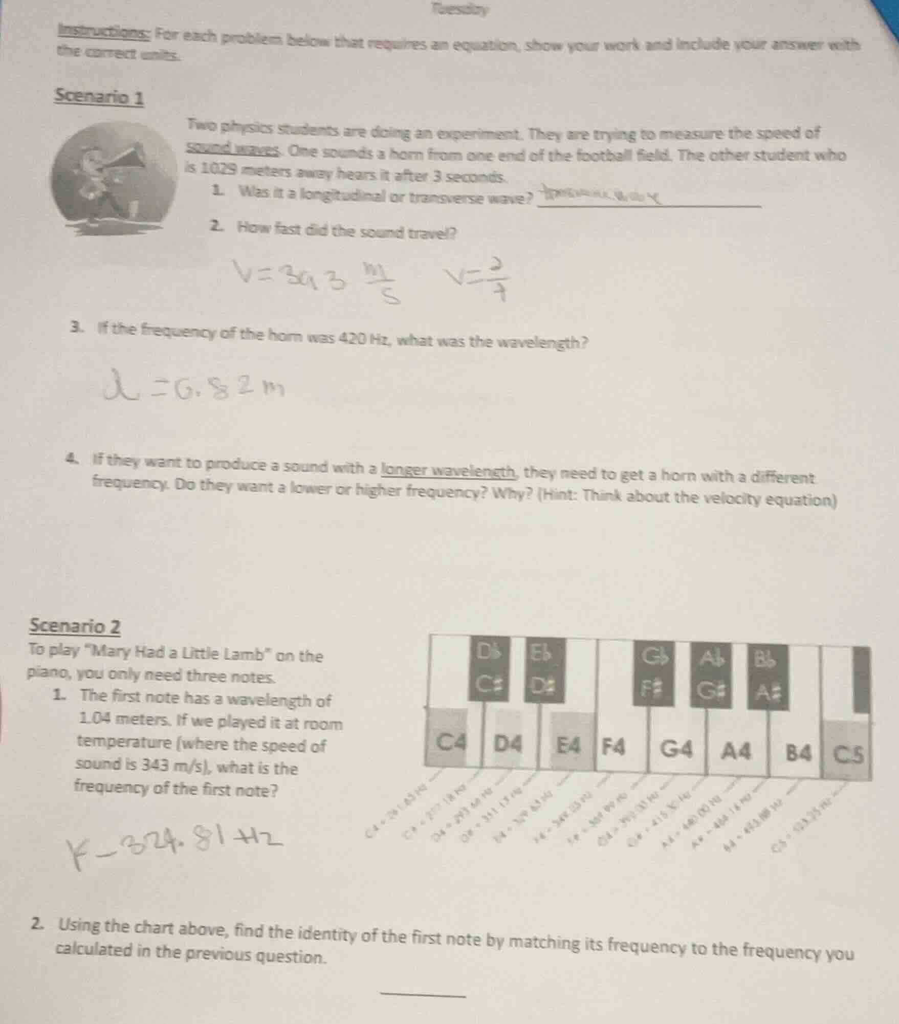 tuesday instructions: for each problem below that requires an equation,…