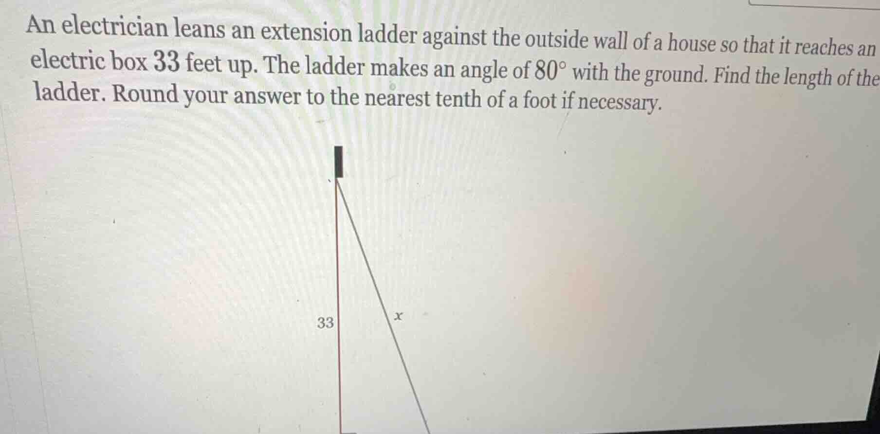 an electrician leans an extension ladder against the outside wall of a …