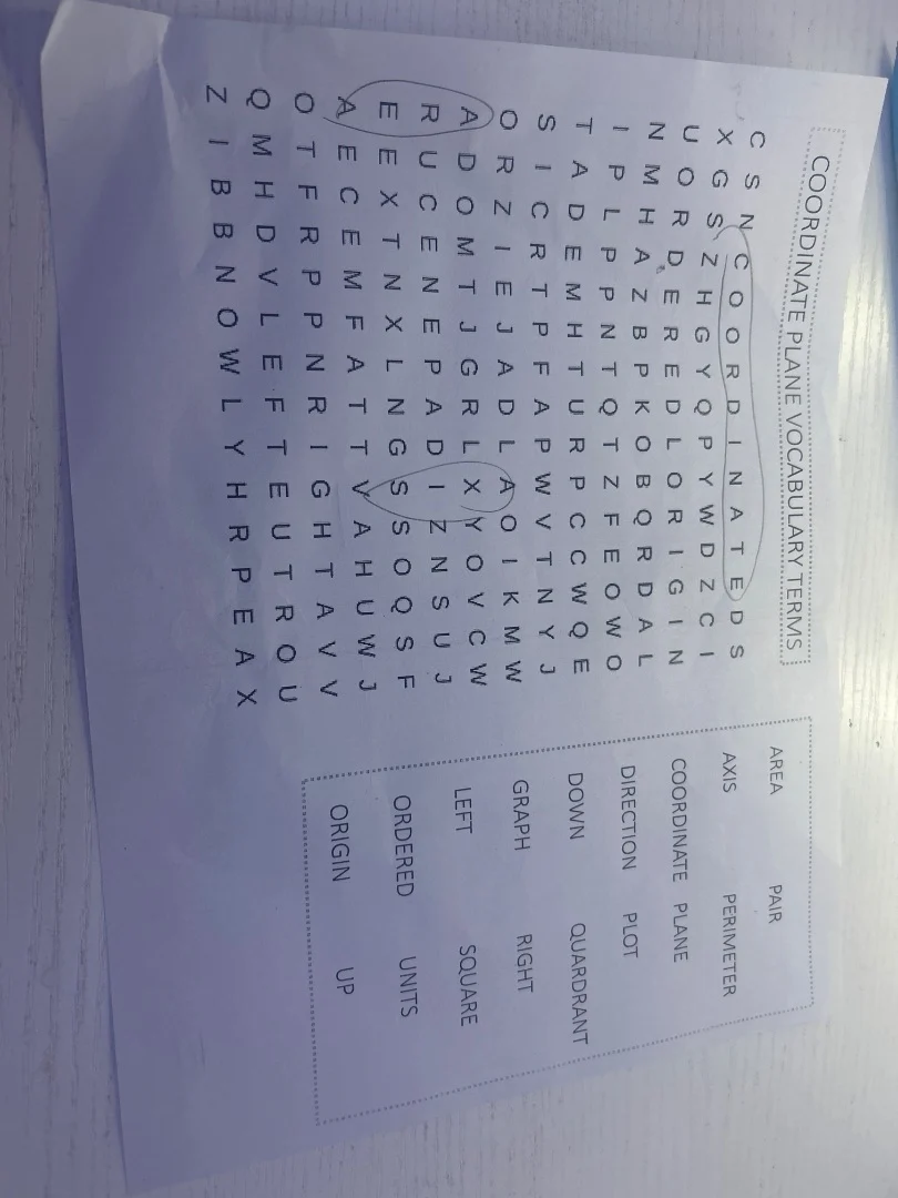 coordinate plane vocabulary terms c s n c o o r d i n a t e d s x g s z…