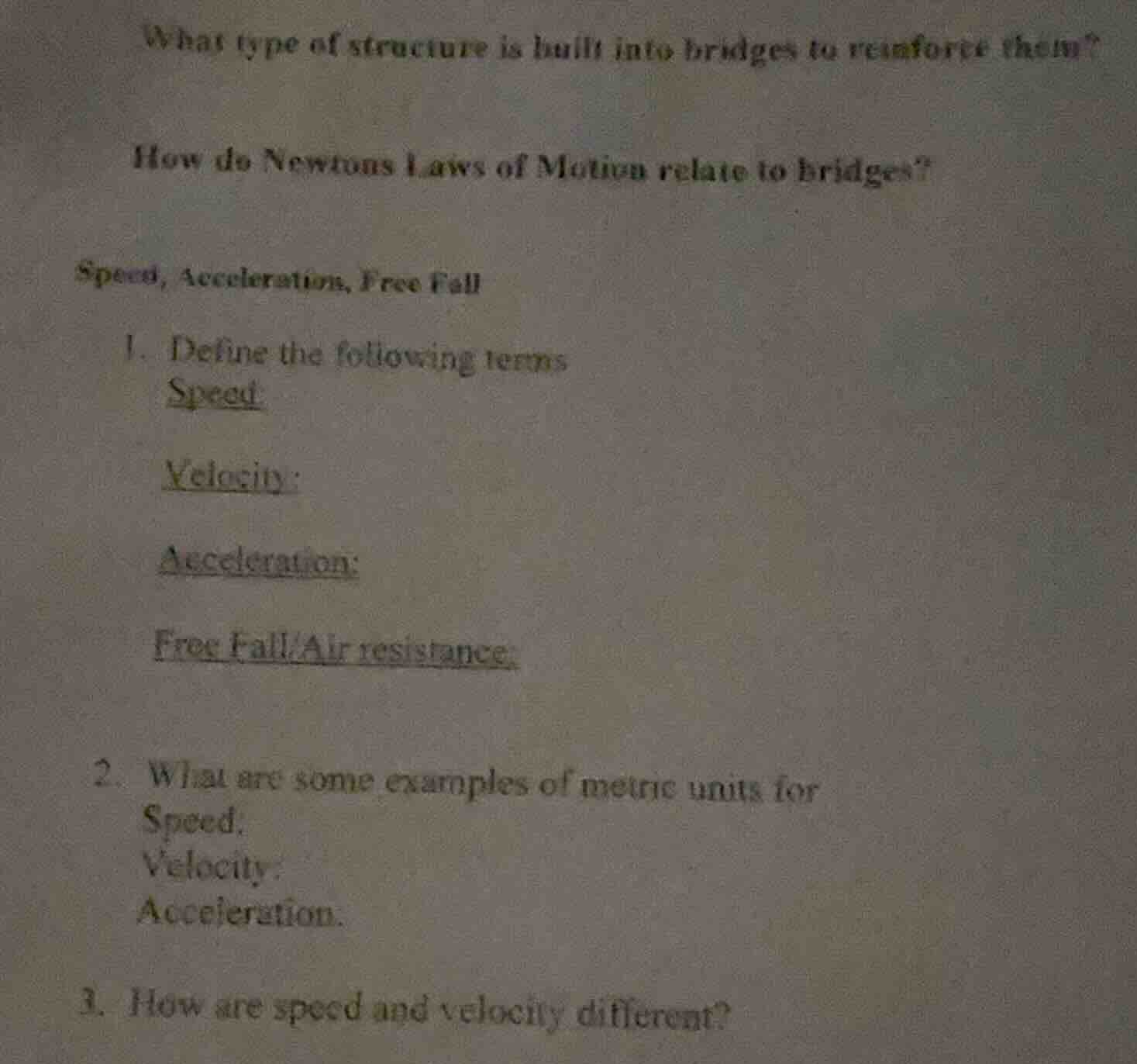 what type of structure is built into bridges to reinforce them? how do …
