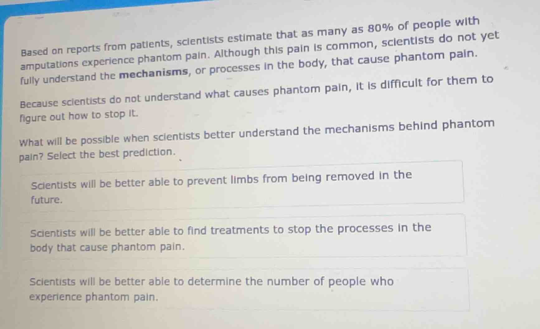 based on reports from patients, scientists estimate that as many as 80%…