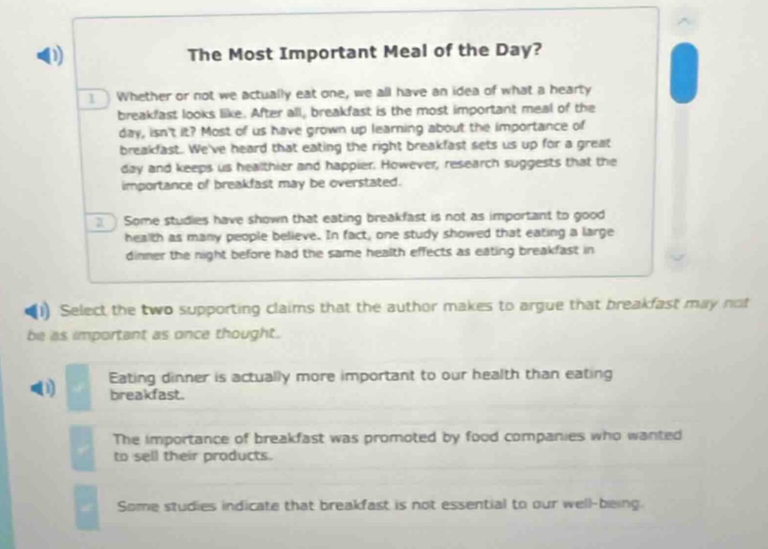 the most important meal of the day?1. whether or not we actually eat on…