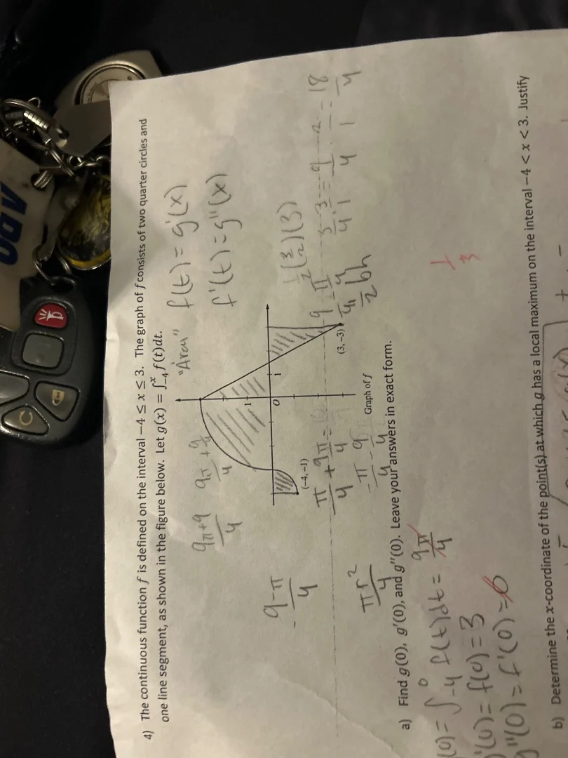4) the continuous function $f$ is defined on the interval $-4 \\leq x \…