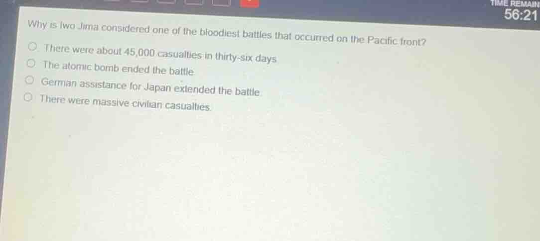 why is iwo jima considered one of the bloodiest battles that occurred o…