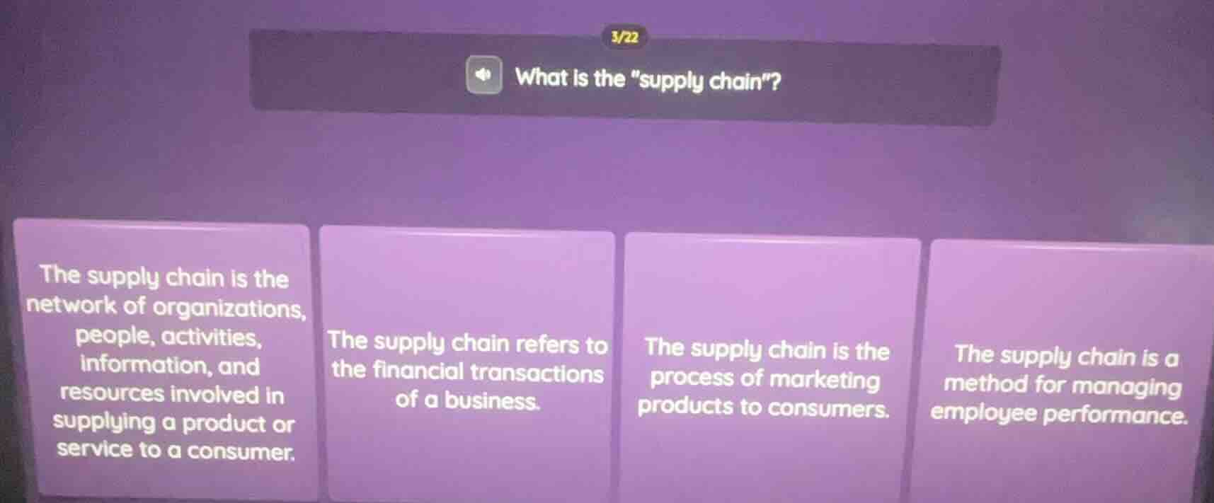 3/22 what is the \supply chain\? the supply chain is the network of org…