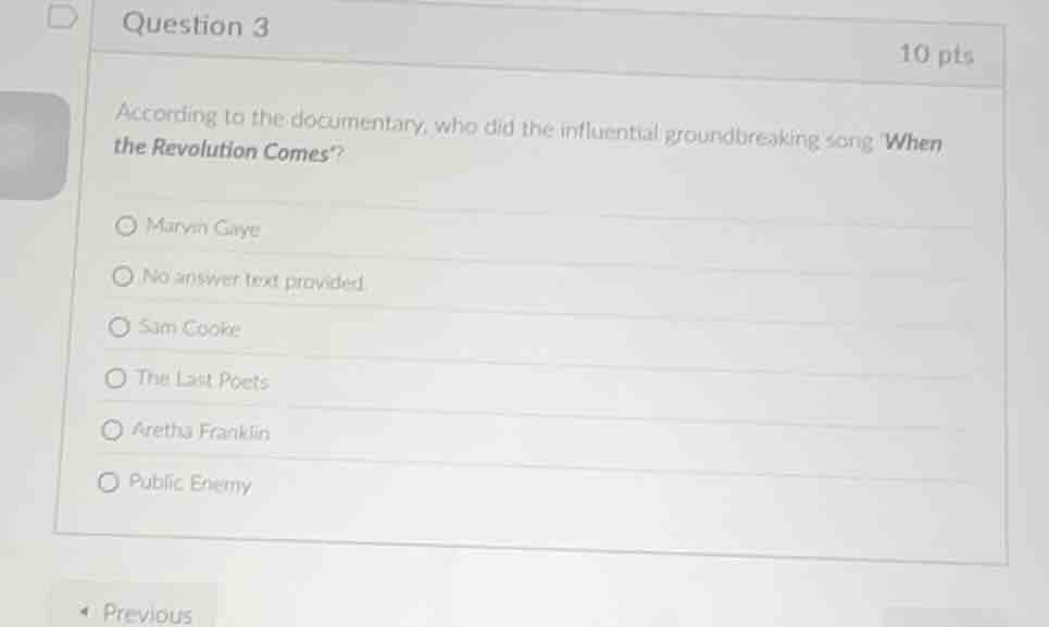 question 3 10 pts according to the documentary, who did the influential…