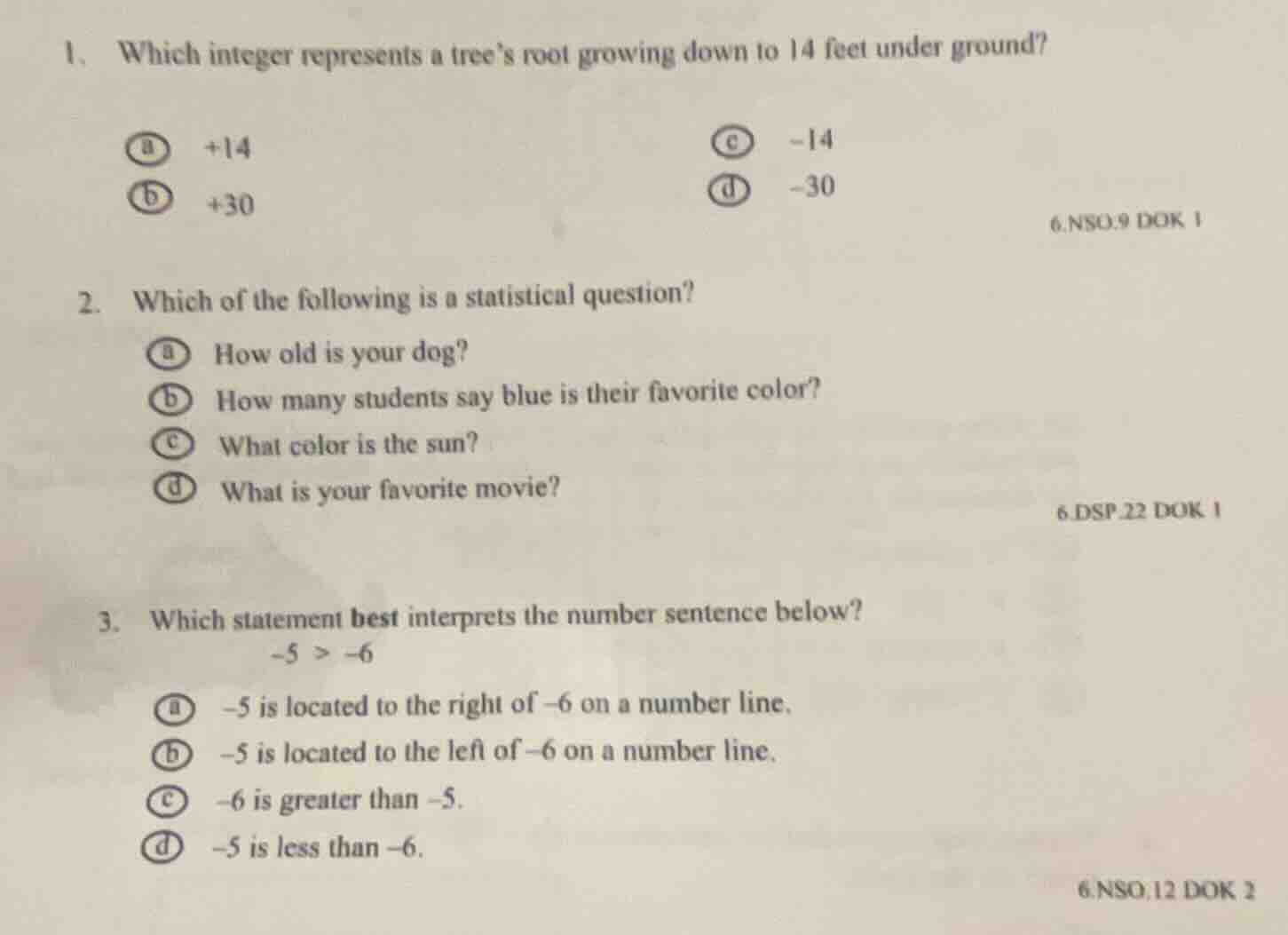 1. which integer represents a trees root growing down to 14 feet under …
