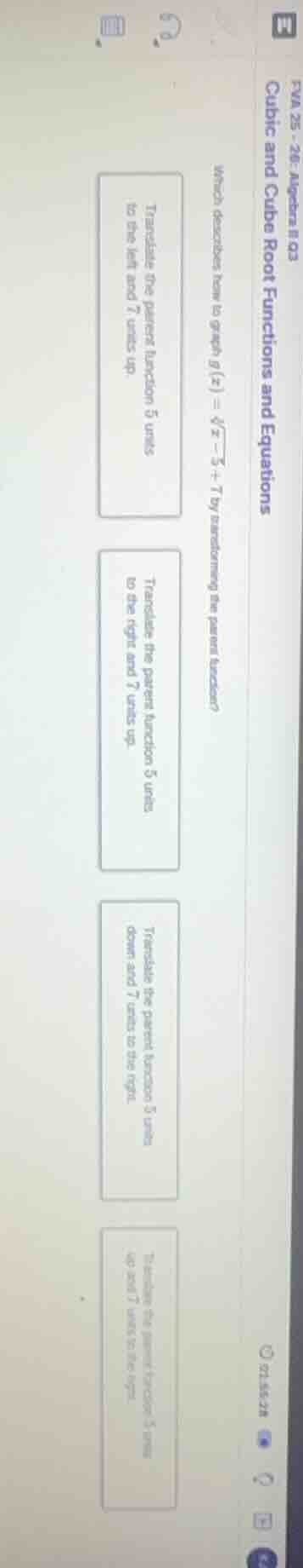 fva 25 - 26: algebra ii q3 cubic and cube root functions and equations …