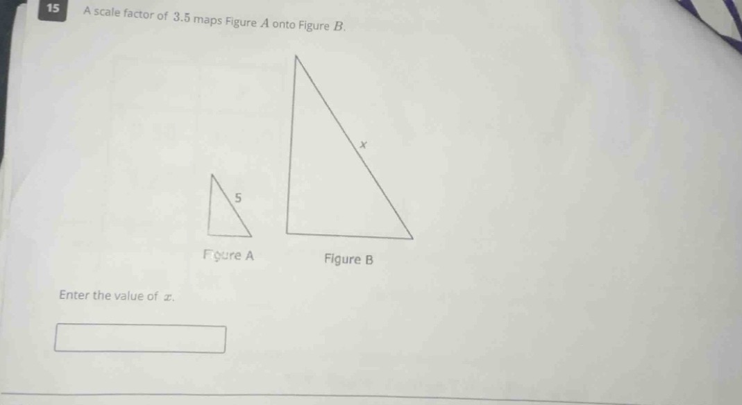 15 a scale factor of 3.5 maps figure a onto figure b. figure a figure b…
