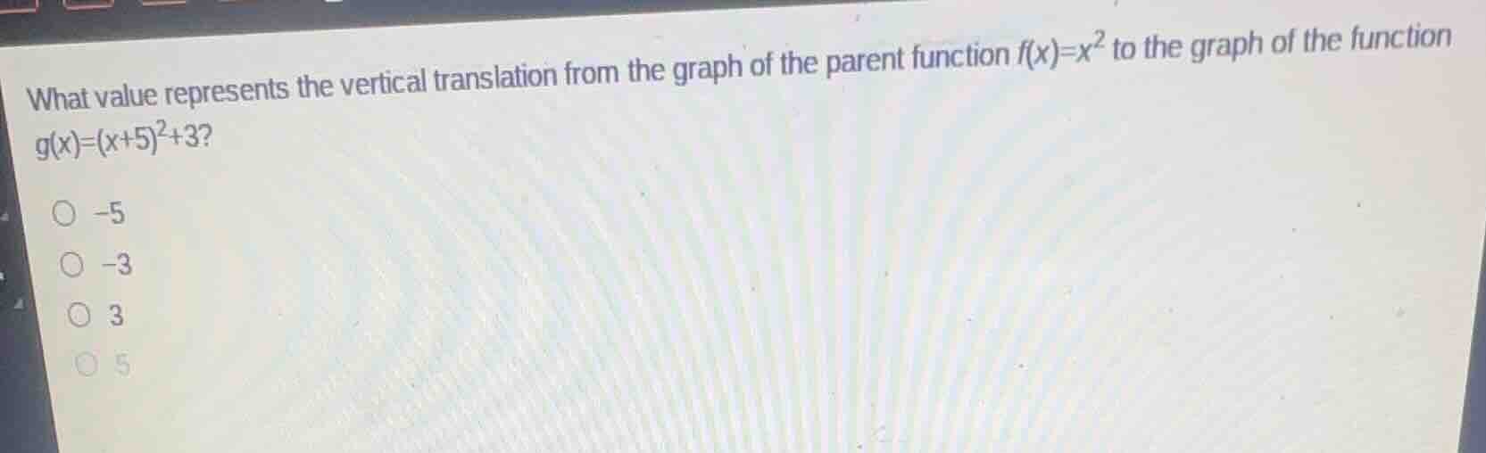 what value represents the vertical translation from the graph of the pa…