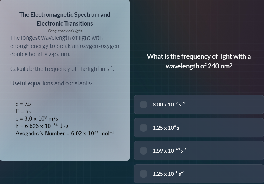 the electromagnetic spectrum and electronic transitions frequency of li…