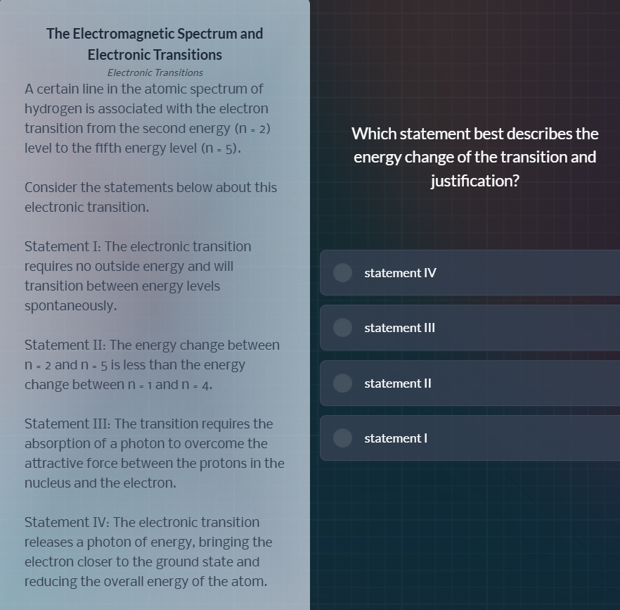the electromagnetic spectrum and electronic transitions electronic tran…