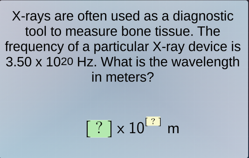 x-rays are often used as a diagnostic tool to measure bone tissue. the …