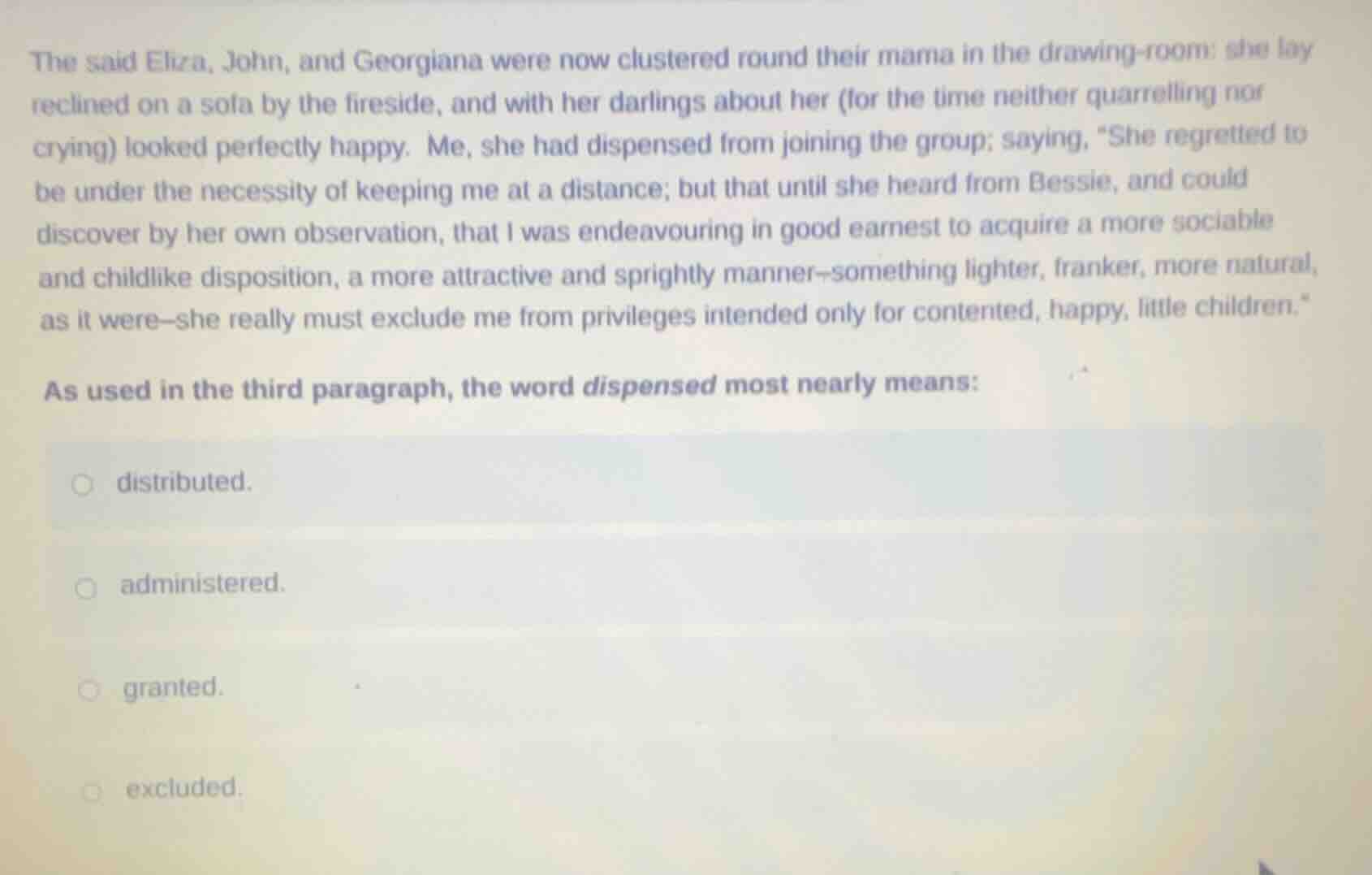 the said eliza, john, and georgiana were now clustered round their mama…