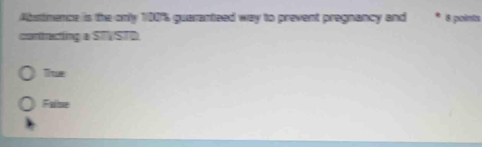 abstinence is the only 100% guaranteed way to prevent pregnancy and con…