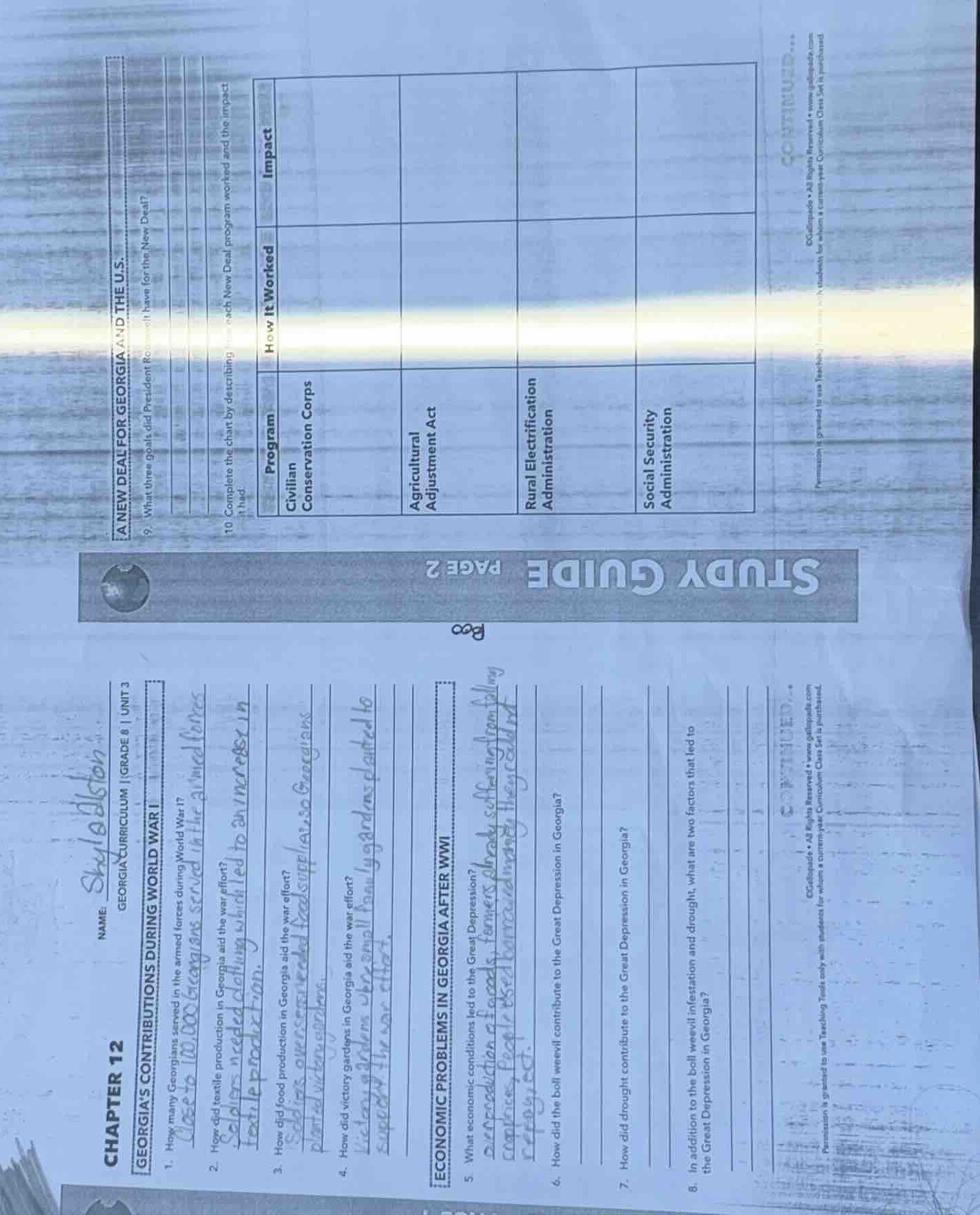 name:georgia curriculum | grade 8 | unit 3chapter 12georgias contributi…