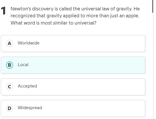 1 newtons discovery is called the universal law of gravity. he recogniz…