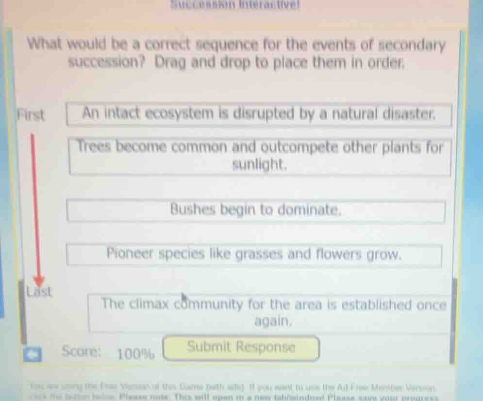 succession interactive! what would be a correct sequence for the events…