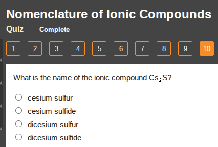 nomenclature of ionic compounds quiz complete 1 2 3 4 5 6 7 8 9 10 what…