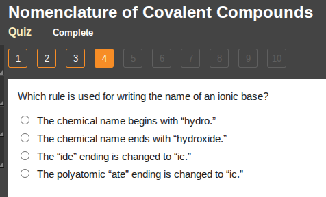 nomenclature of covalent compounds quiz complete 1 2 3 4 5 6 7 8 9 10 w…