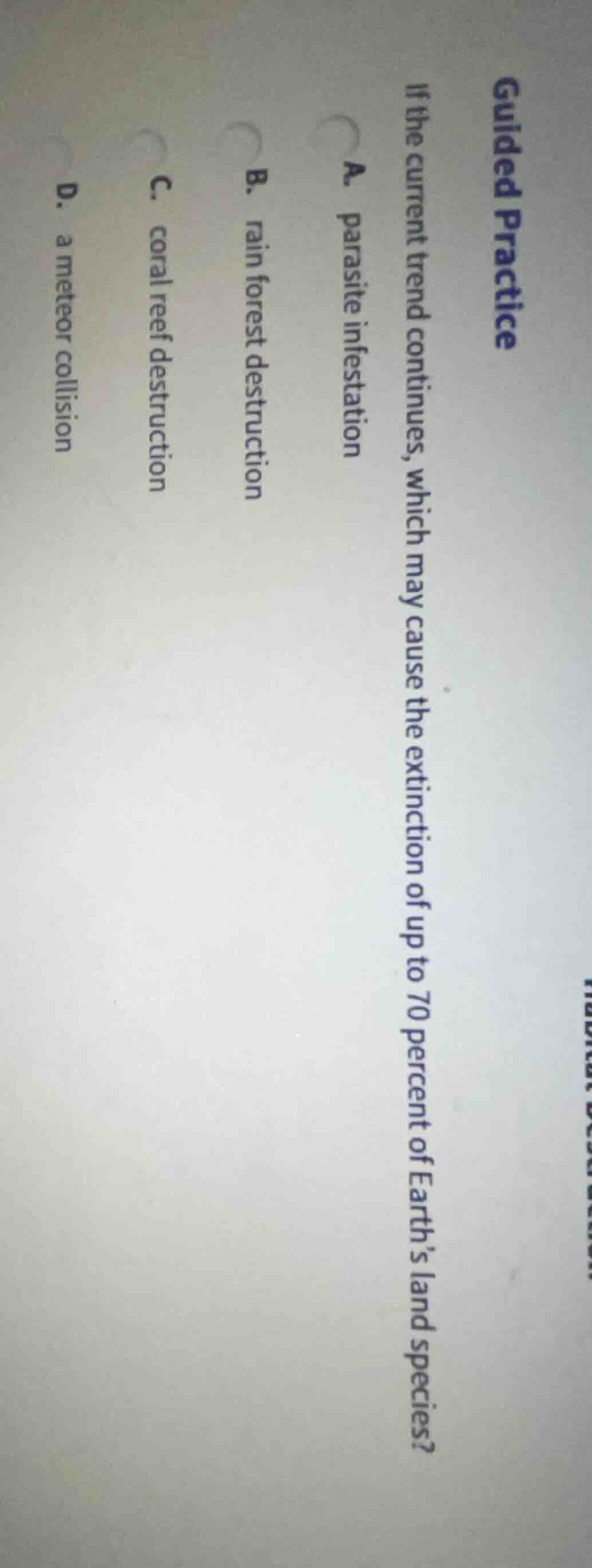 guided practice if the current trend continues, which may cause the ext…