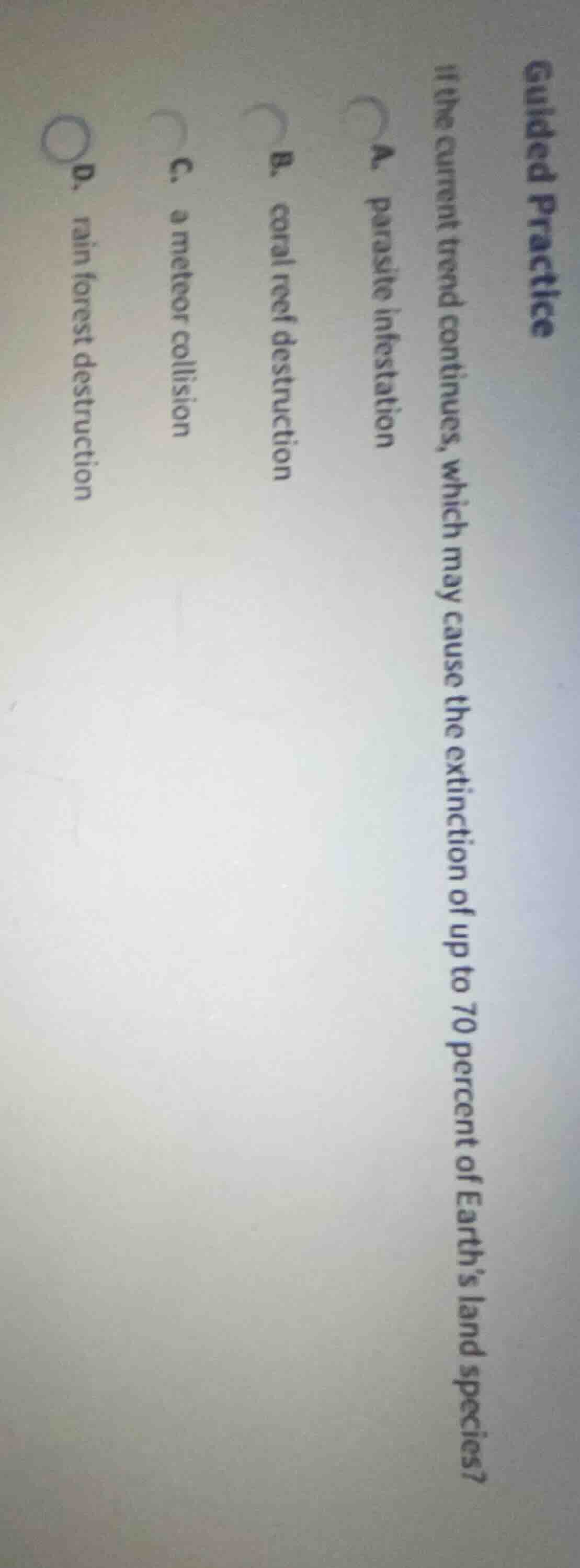 guided practice if the current trend continues, which may cause the ext…