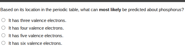 based on its location in the periodic table, what can most likely be pr…