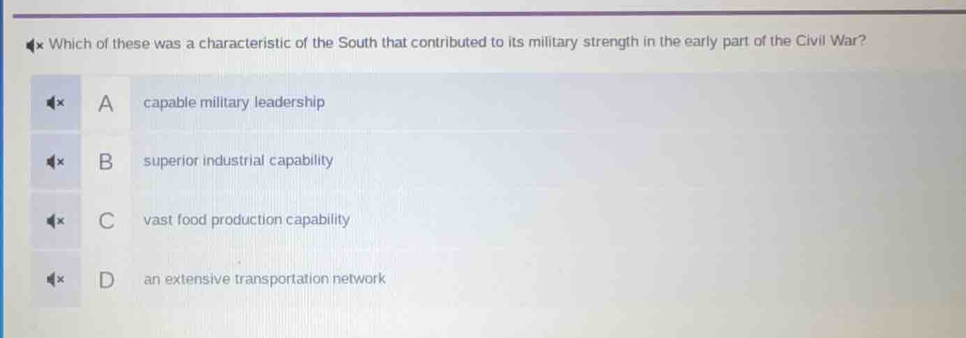 which of these was a characteristic of the south that contributed to it…