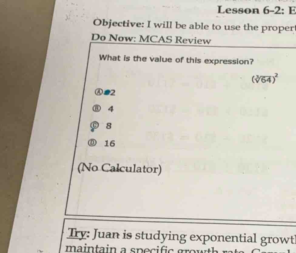 lesson 6-2: eobjective: i will be able to use the propertdo now: mcas r…