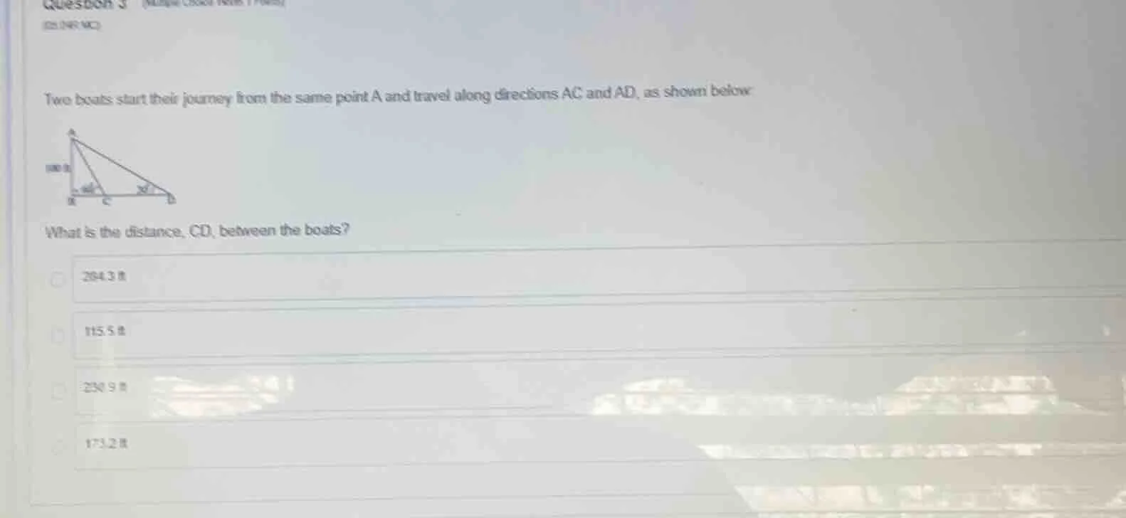 question 3 (multiple choice, 4 points) (25149-mc) two boats start their…