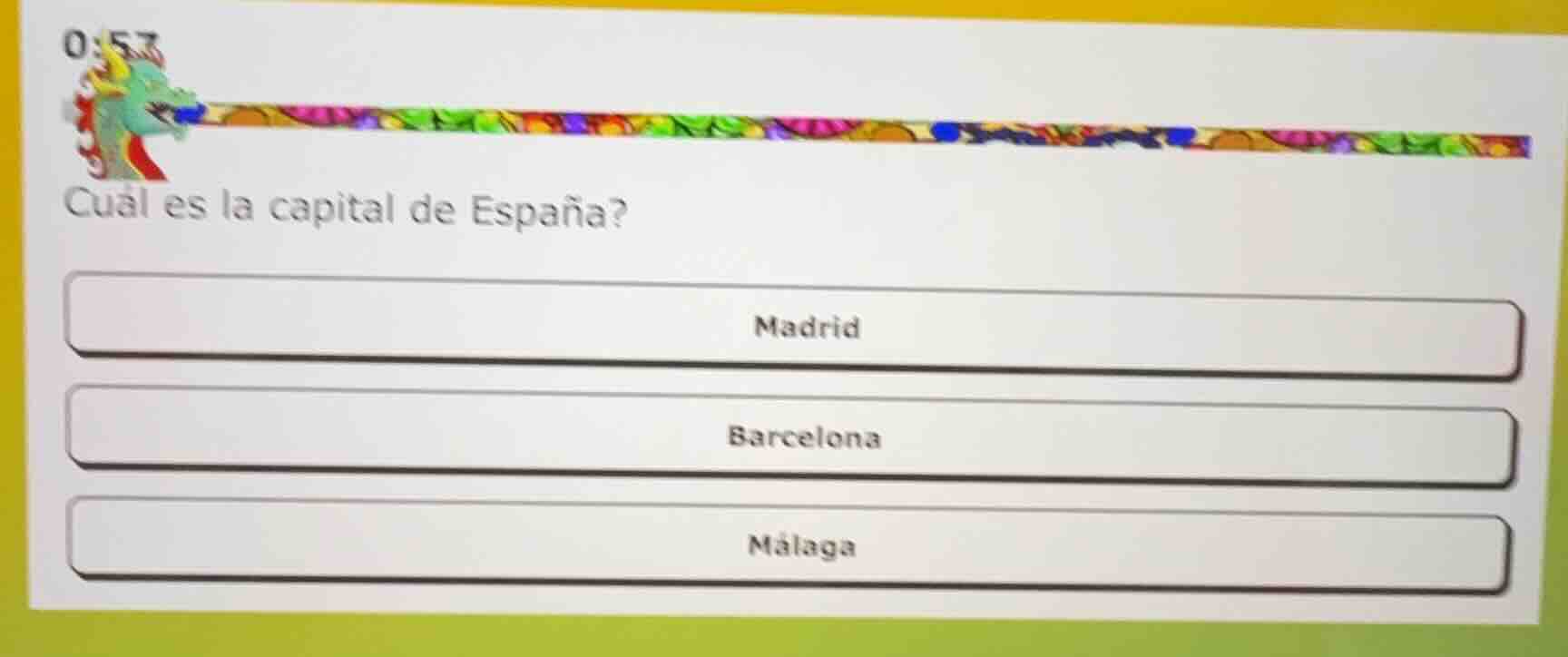 cuál es la capital de españa? madrid barcelona málaga