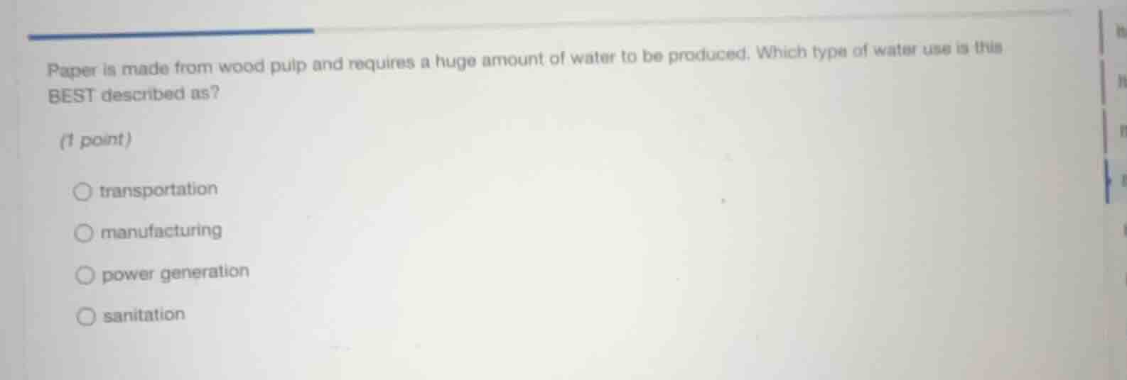 paper is made from wood pulp and requires a huge amount of water to be …