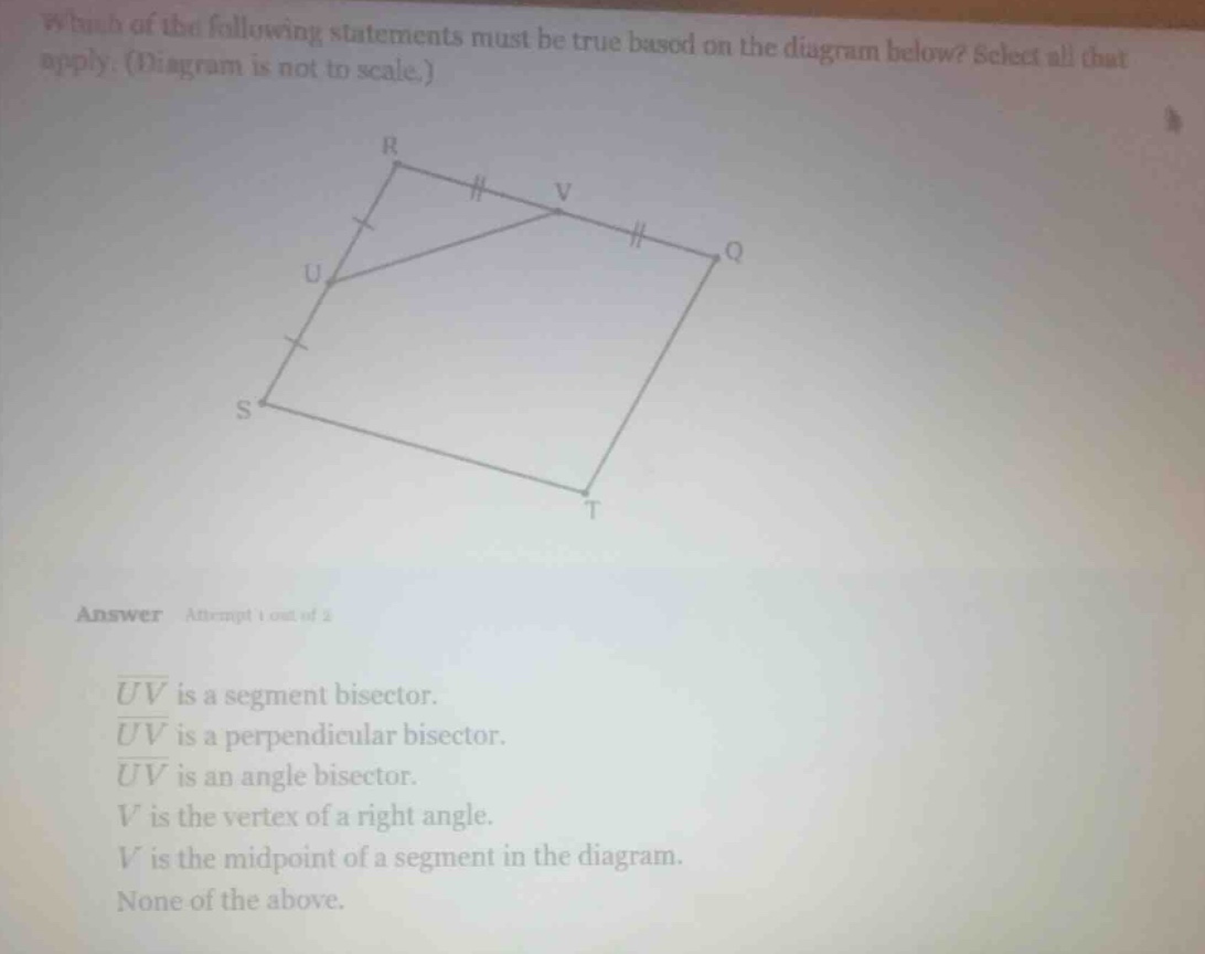 which of the following statements must be true based on the diagram bel…