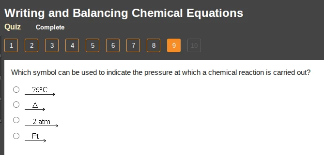 writing and balancing chemical equations quiz complete 1 2 3 4 5 6 7 8 …