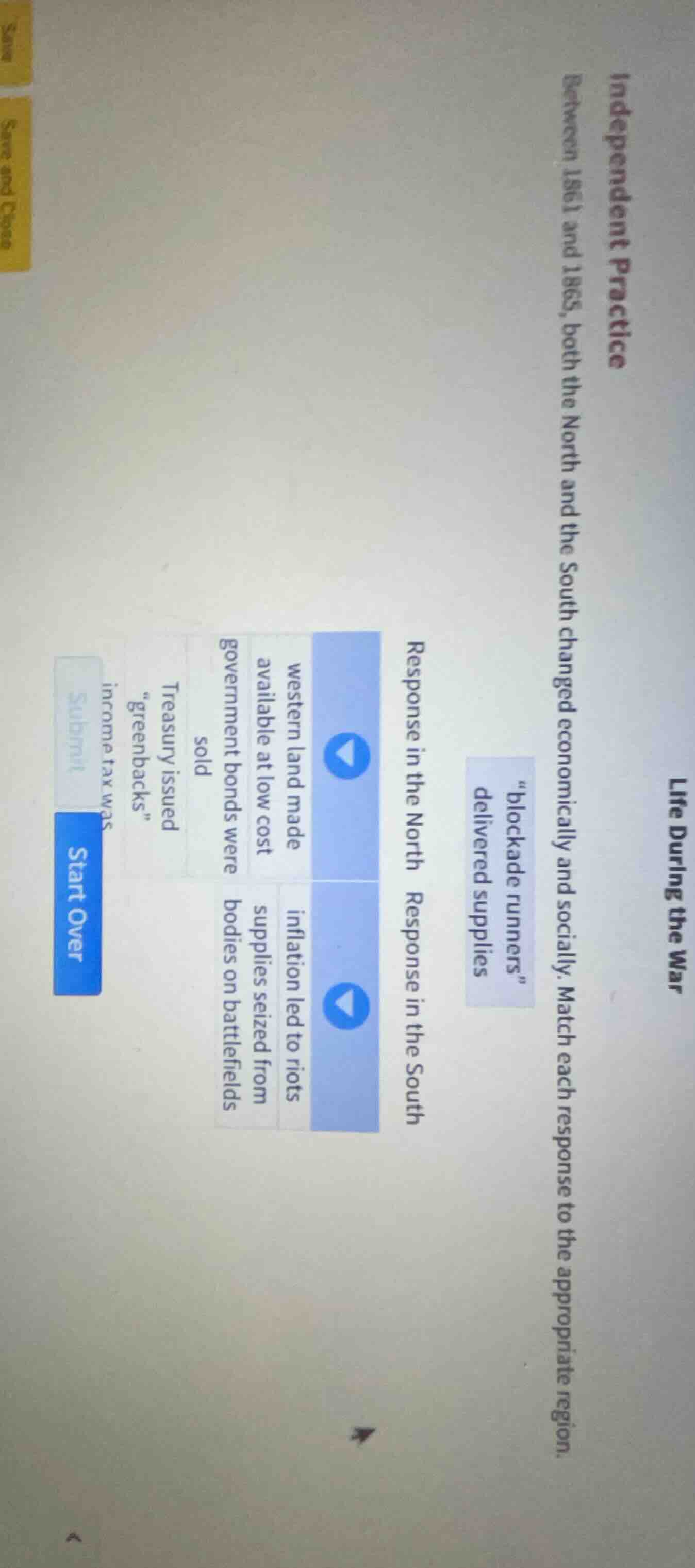 life during the war independent practice between 1861 and 1865, both th…