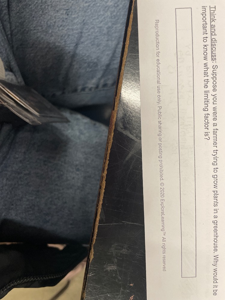 think and discuss: suppose you were a farmer trying to grow plants in a…