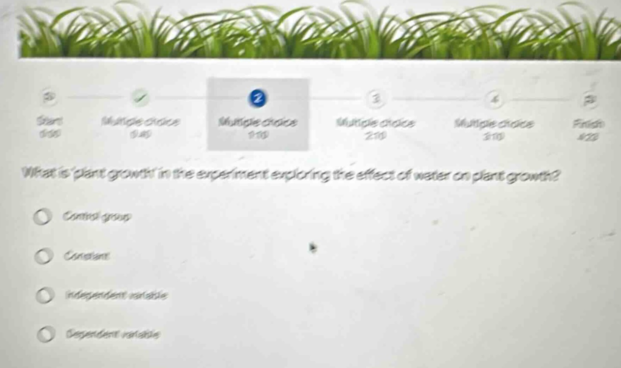 what is plant growth in the experiment exploring the effect of water on…