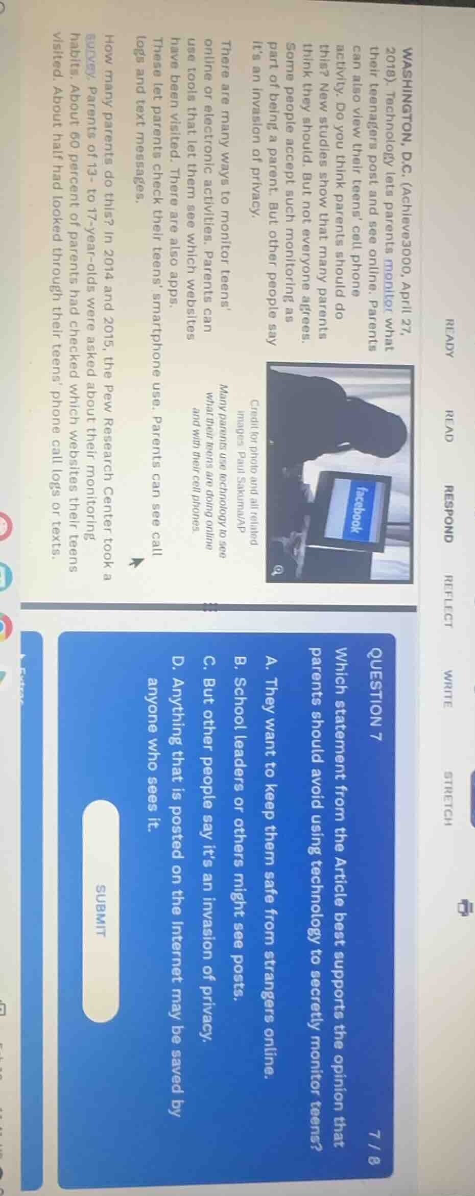 ready read respond reflect write stretch washington, d.c. (achieve3000,…