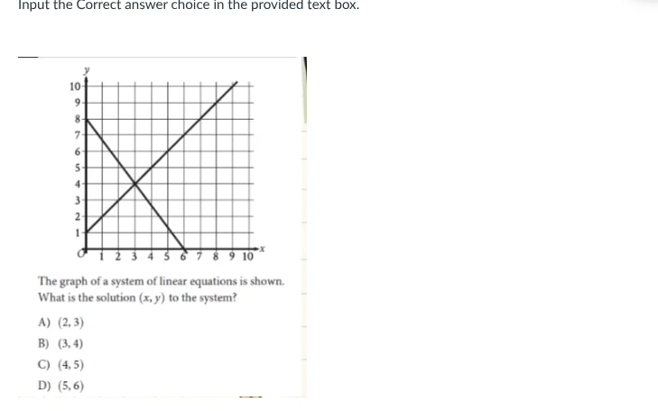 input the correct answer choice in the provided text box. the graph of …