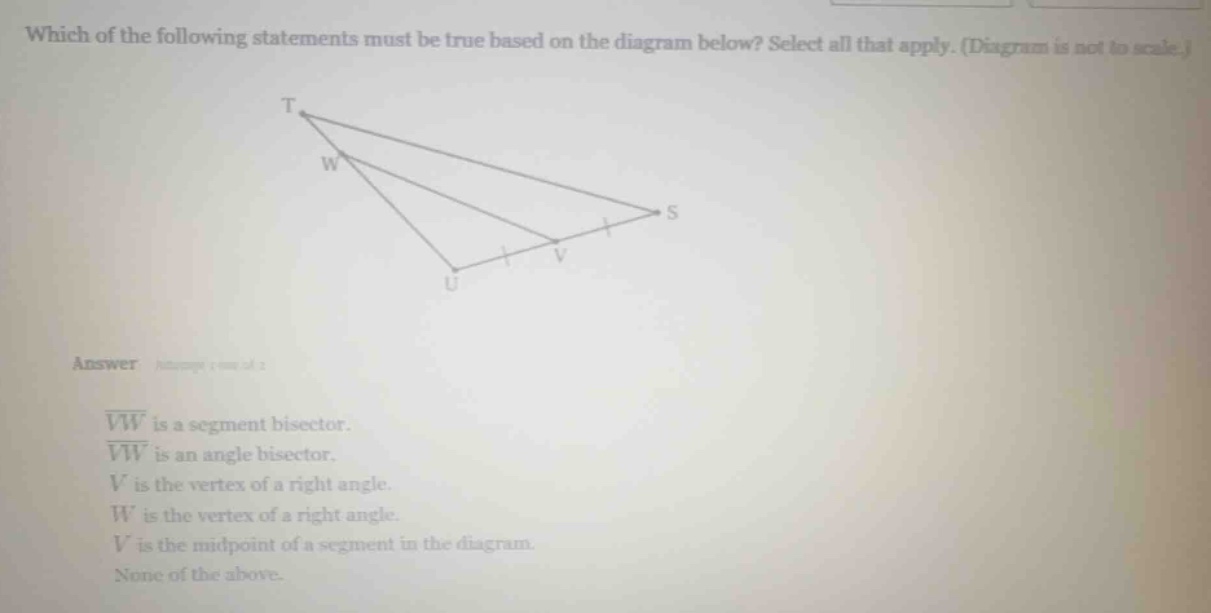 which of the following statements must be true based on the diagram bel…