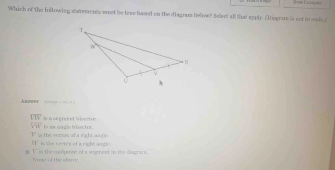 which of the following statements must be true based on the diagram bel…