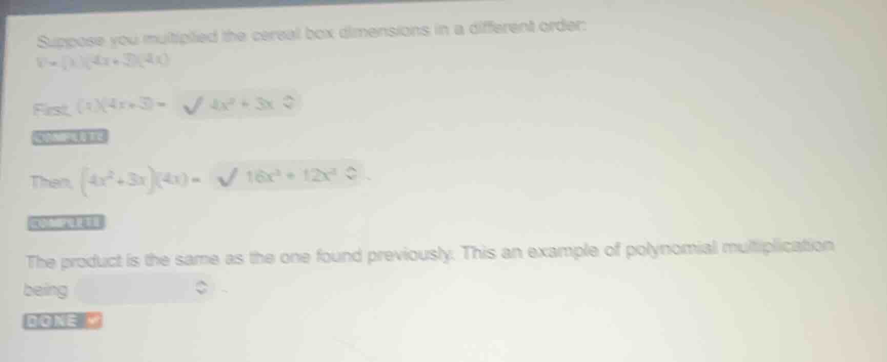 suppose you multiplied the cereal box dimensions in a different order:$…