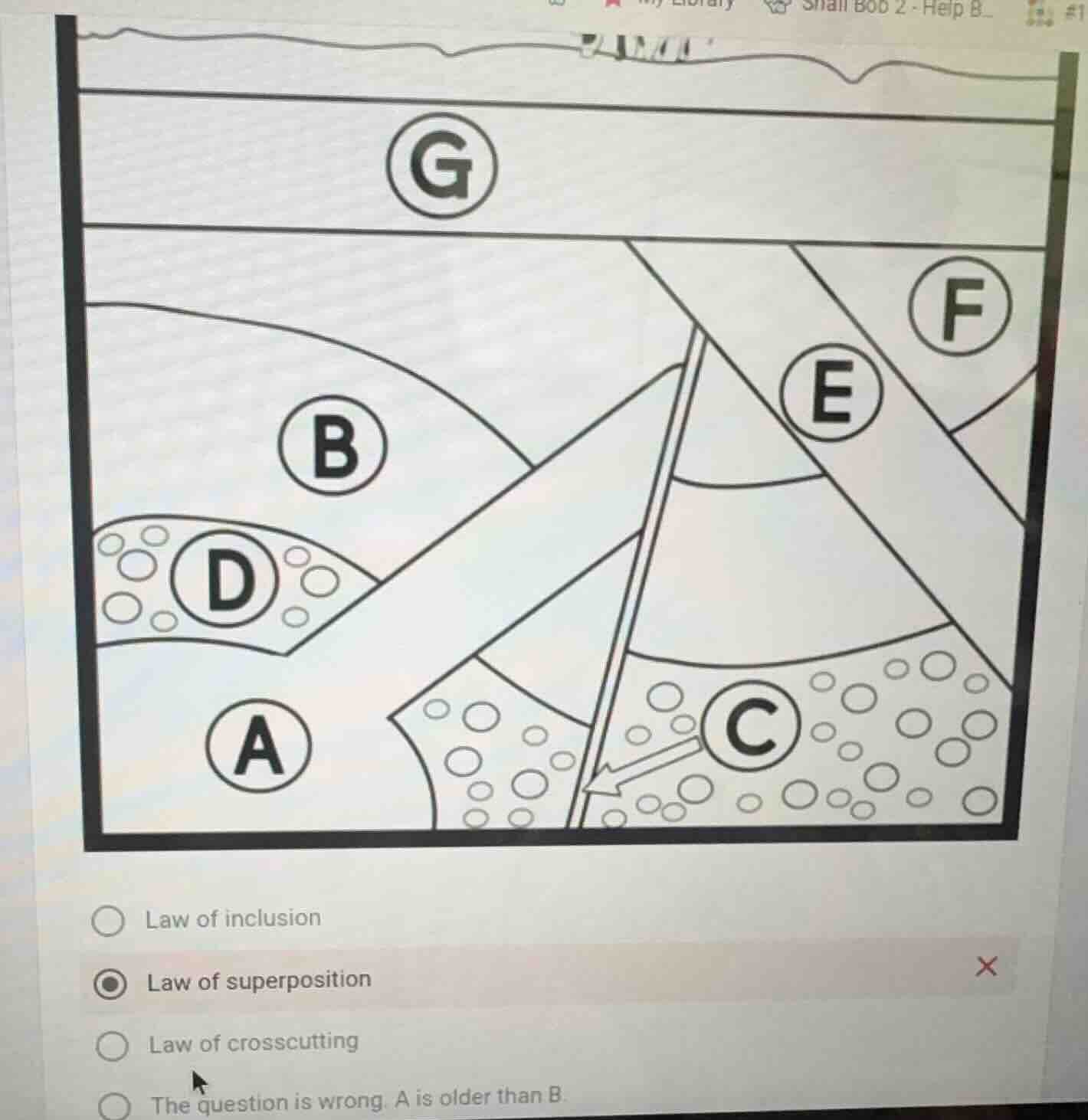 law of inclusion law of superposition law of crosscutting the question …