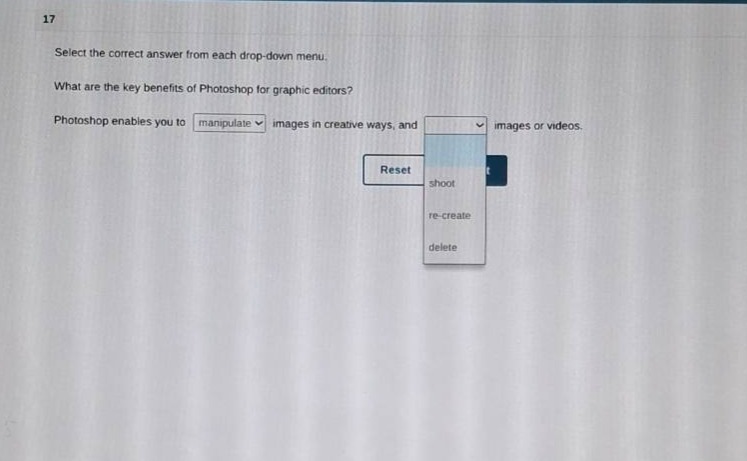 17 select the correct answer from each drop-down menu. what are the key…