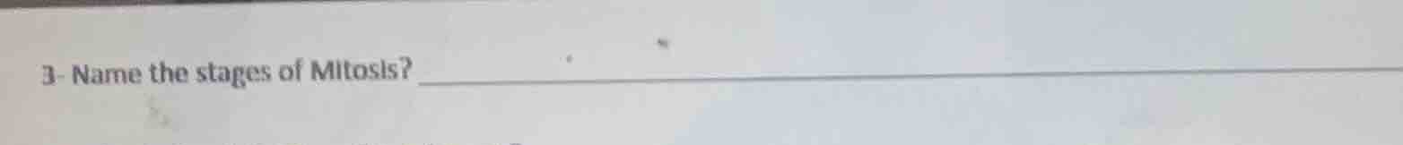 3- name the stages of mitosis?