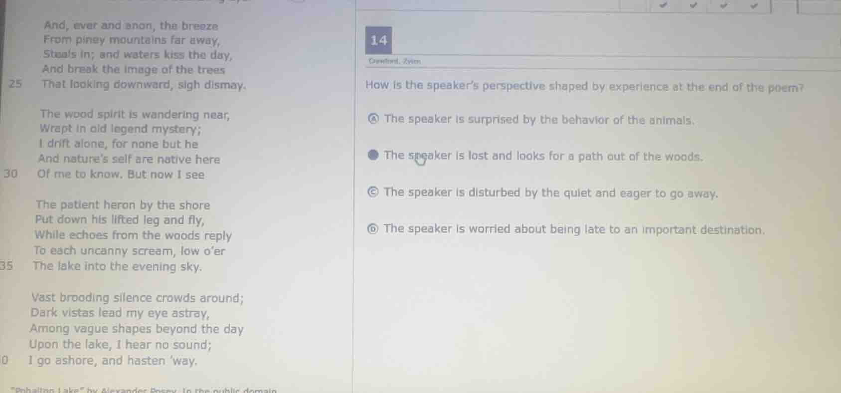 25 and, ever and anon, the breeze from piney mountains far away, steals…