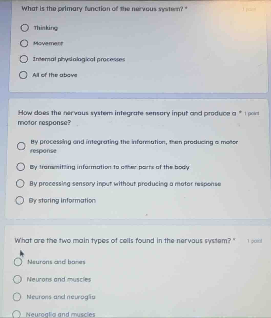 what is the primary function of the nervous system? *1 pointthinkingmov…