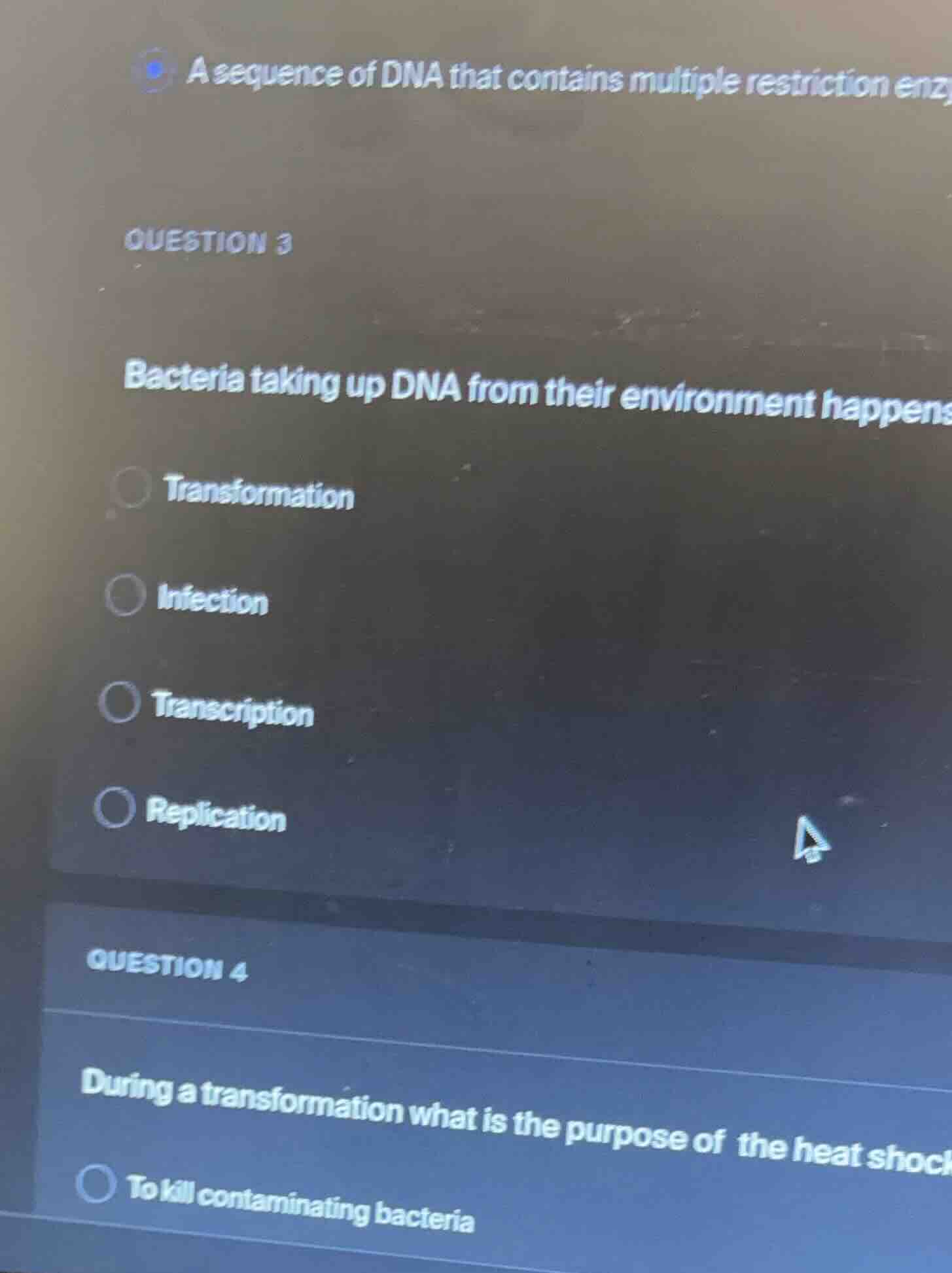 a sequence of dna that contains multiple restriction enzy question 3 ba…